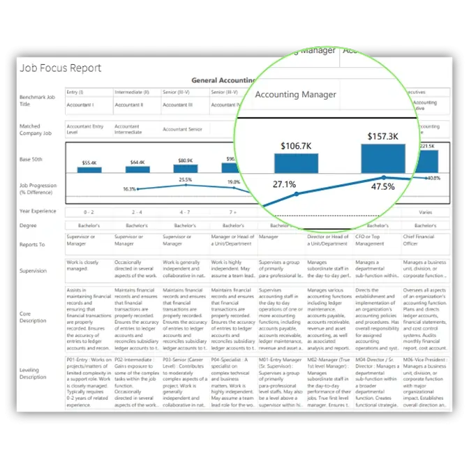Job focus report