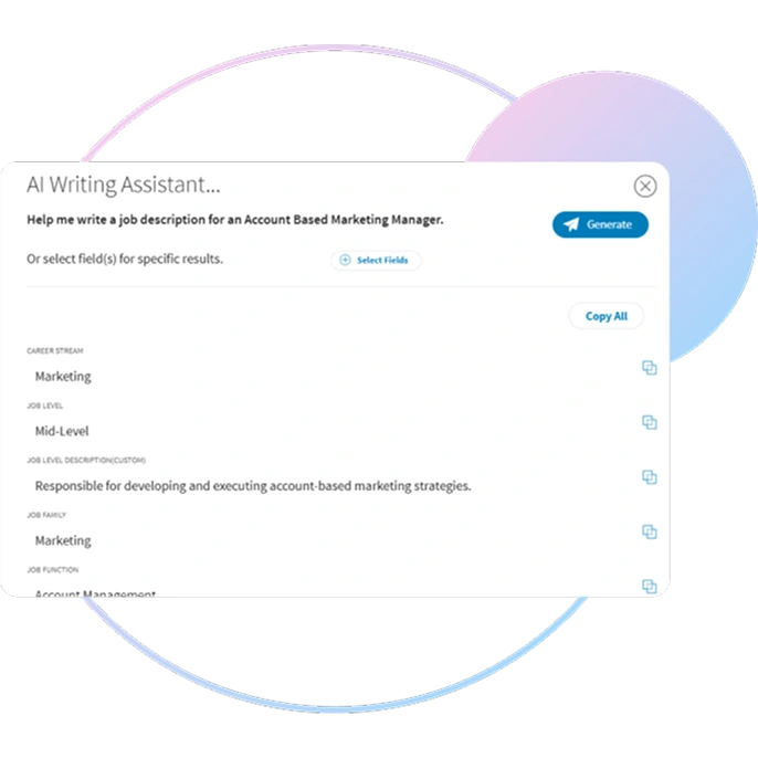 Job Description Writer AI agent interface