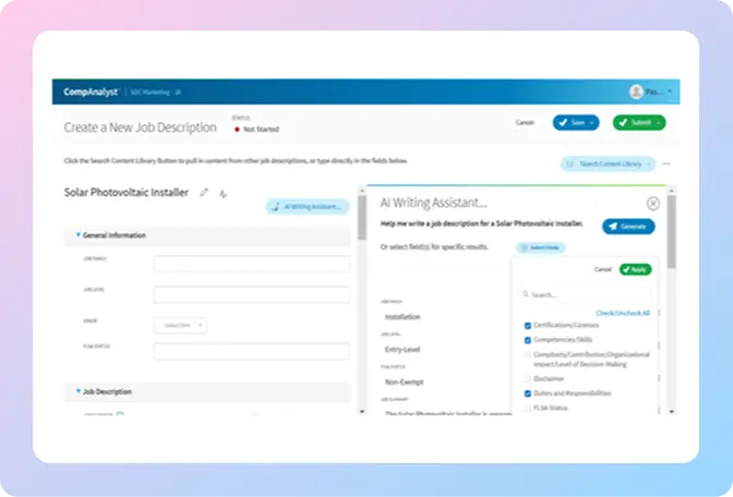 Job descriptions that keep up with the market