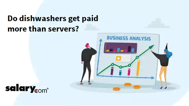 Do dishwashers get paid more than servers?