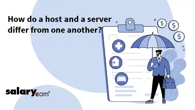 How do a host and a server differ from one another?