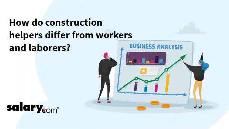 How do construction helpers differ from workers and laborers?