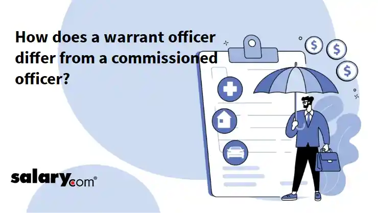 How does a warrant officer differ from a commissioned officer?