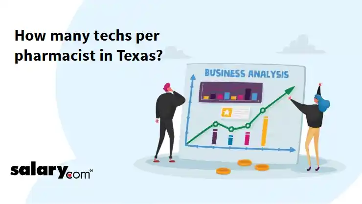 How many techs per pharmacist in Texas?