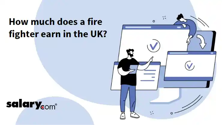 How much does a fire fighter earn in the UK?