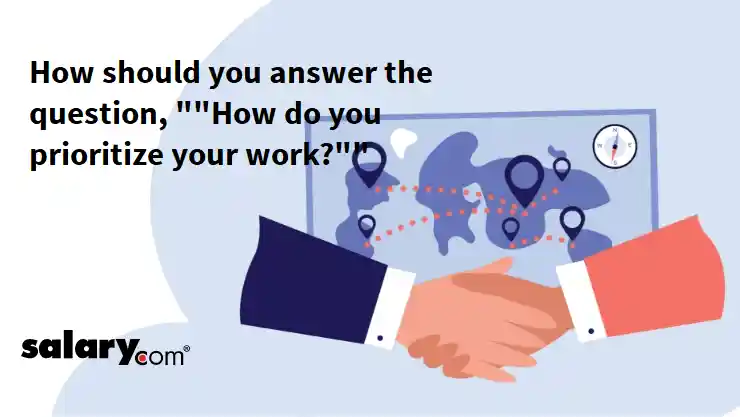 How should you answer the question, ""How do you prioritize your work?""