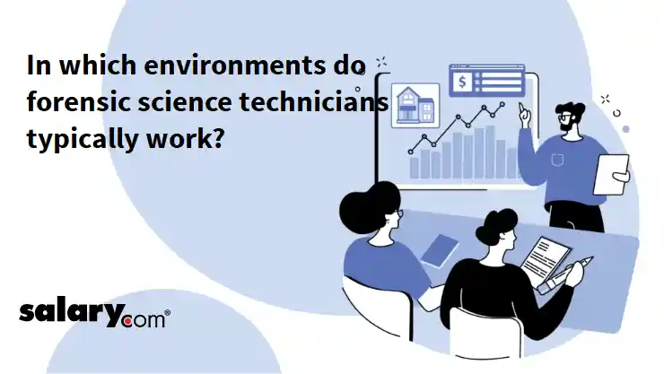 In which environments do forensic science technicians typically work?