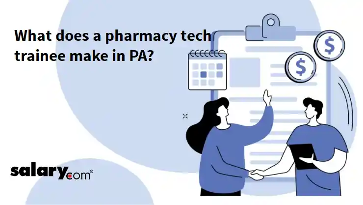 What does a pharmacy tech trainee make in PA?