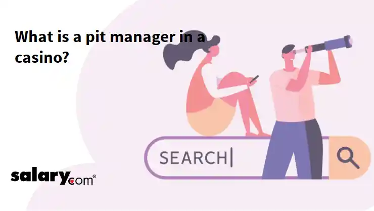 What is a pit manager in a casino?