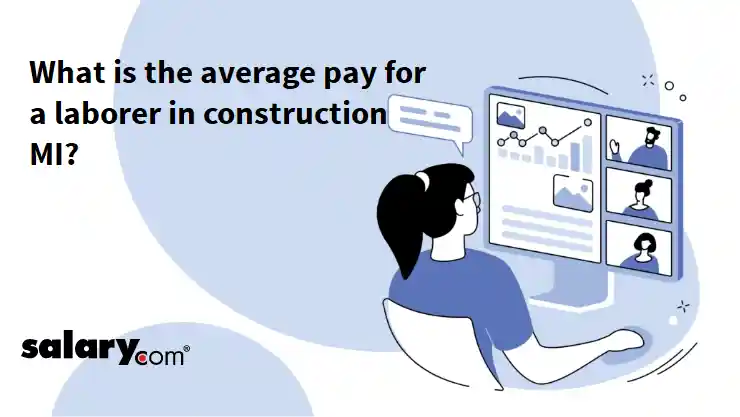 What is the average pay for a laborer in construction MI?