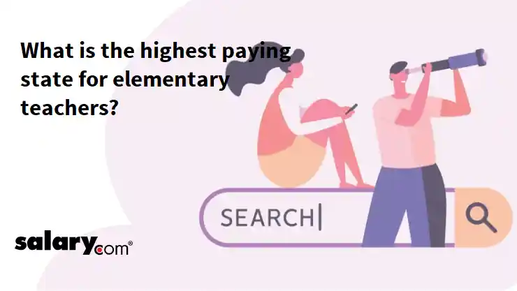 What is the highest paying state for elementary teachers?