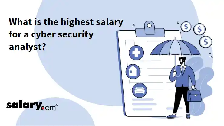 What is the highest salary for a cyber security analyst?