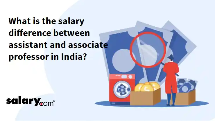 What is the salary difference between assistant and associate professor in India?