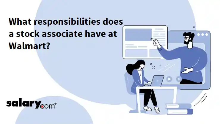 What responsibilities does a stock associate have at Walmart?