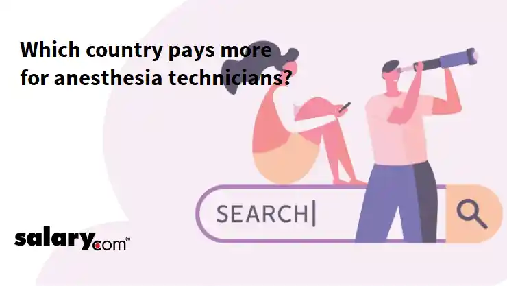 Which country pays more for anesthesia technicians?