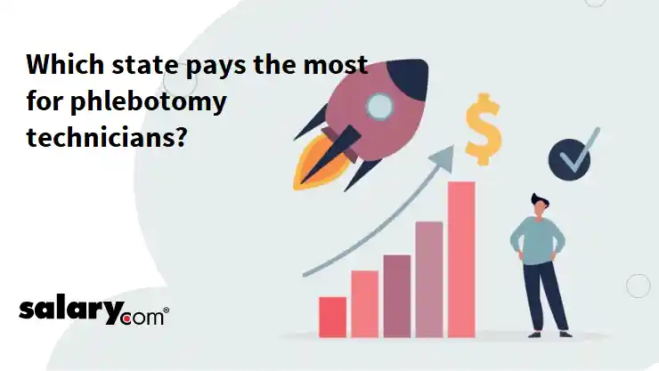 Which state pays the most for phlebotomy technicians?