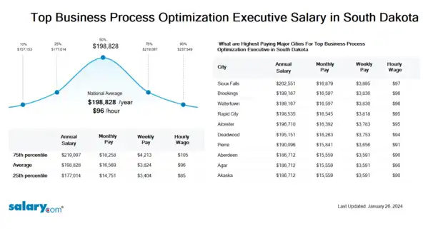 Top Business Process Optimization Executive Salary in South Dakota
