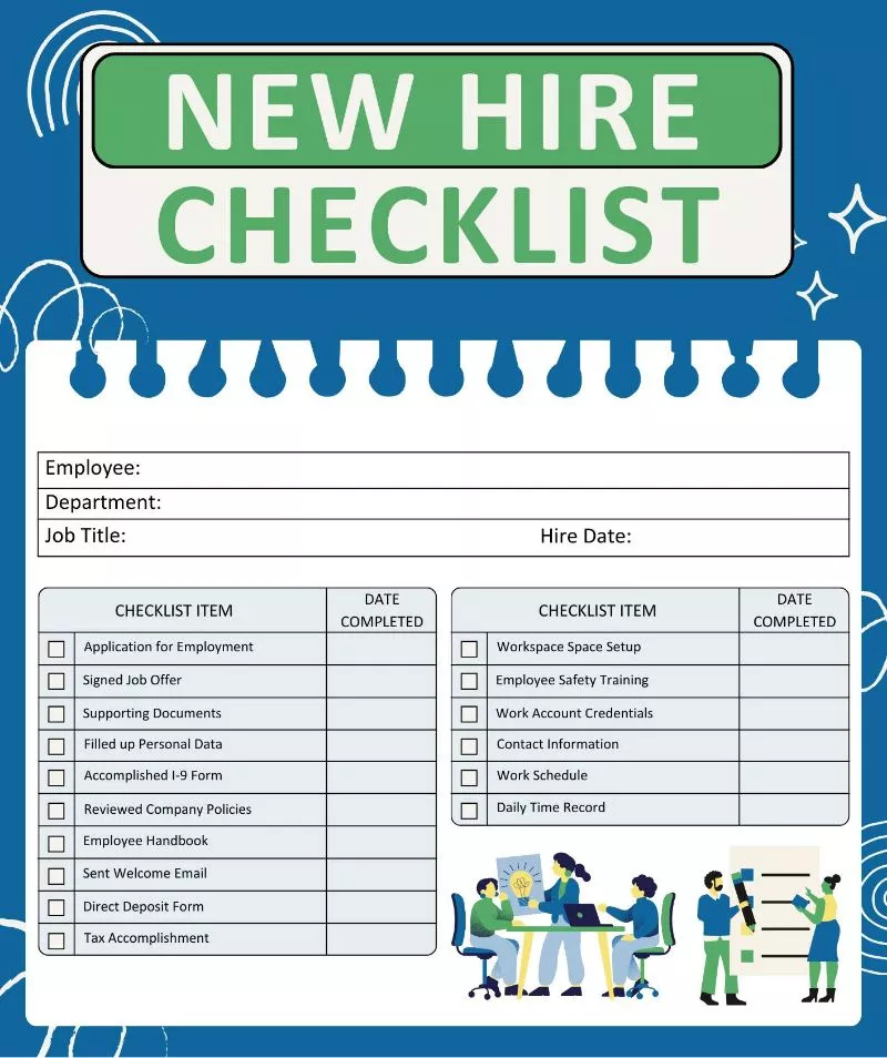 New Employee Onboarding Checklist Template